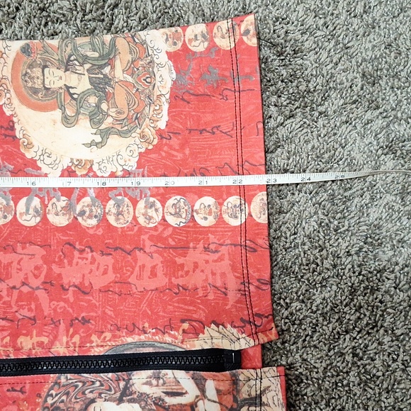 Vintage Yoga Zone crop zip jacket - Indian Asian inspired -  XL - red - Picture 7 of 8